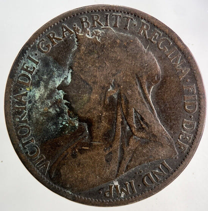 1898 Victoria One Penny Coin | Collectable Grade