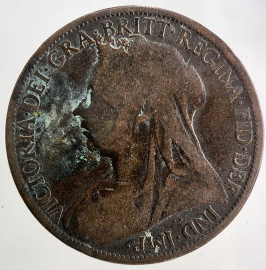 1898 Victoria One Penny Coin | Collectable Grade