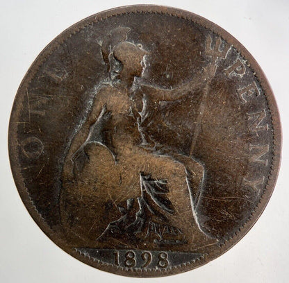 1898 Victoria One Penny Coin | Collectable Grade