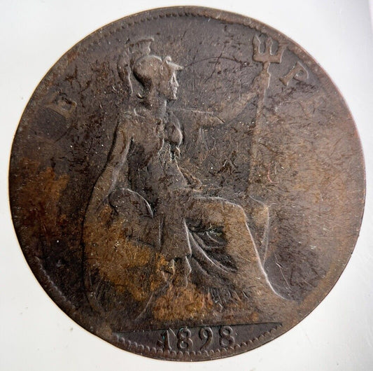 1898 Victoria One Penny Coin | Collectable Grade