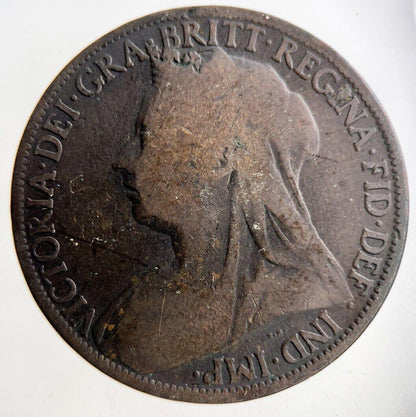 1898 Victoria One Penny Coin | Collectable Grade