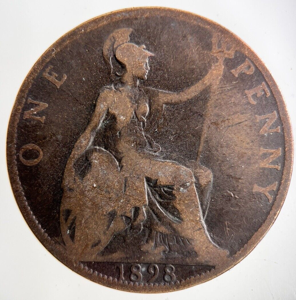1898 Victoria One Penny Coin | Collectable Grade