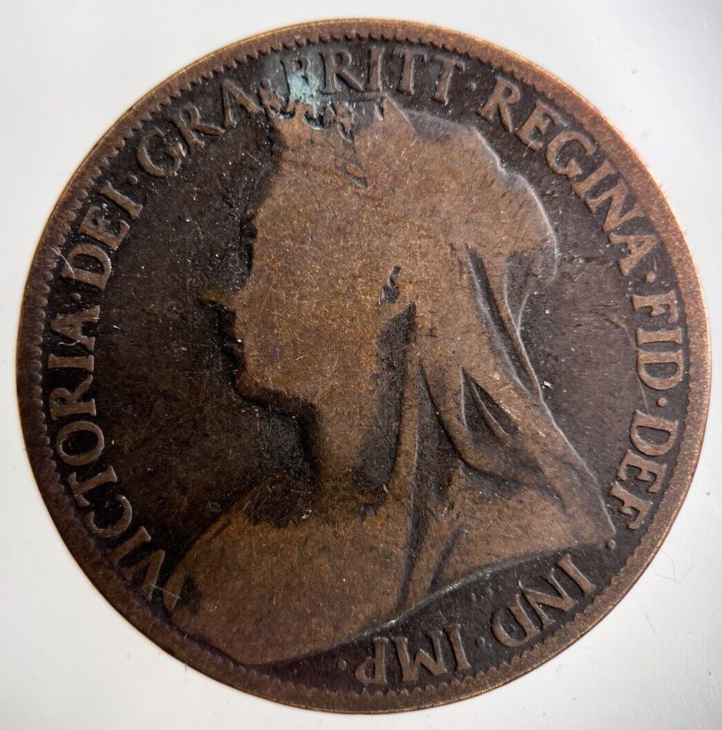 1898 Victoria One Penny Coin | Collectable Grade