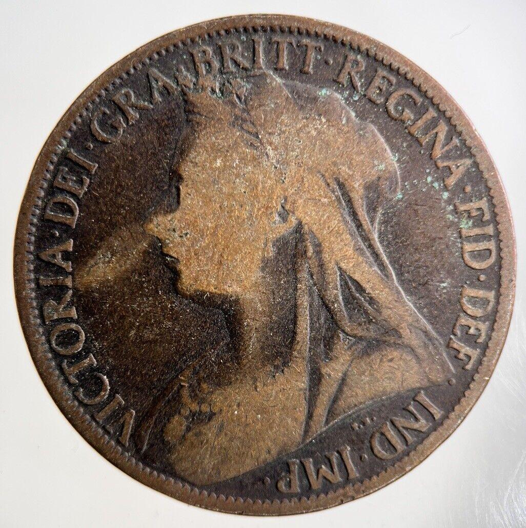 1898 Victoria One Penny Coin | Collectable Grade