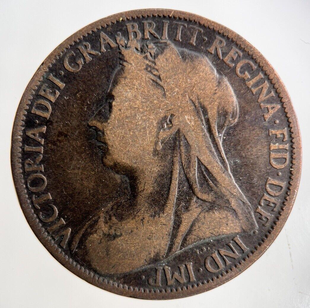 1898 Victoria One Penny Coin | Collectable Grade