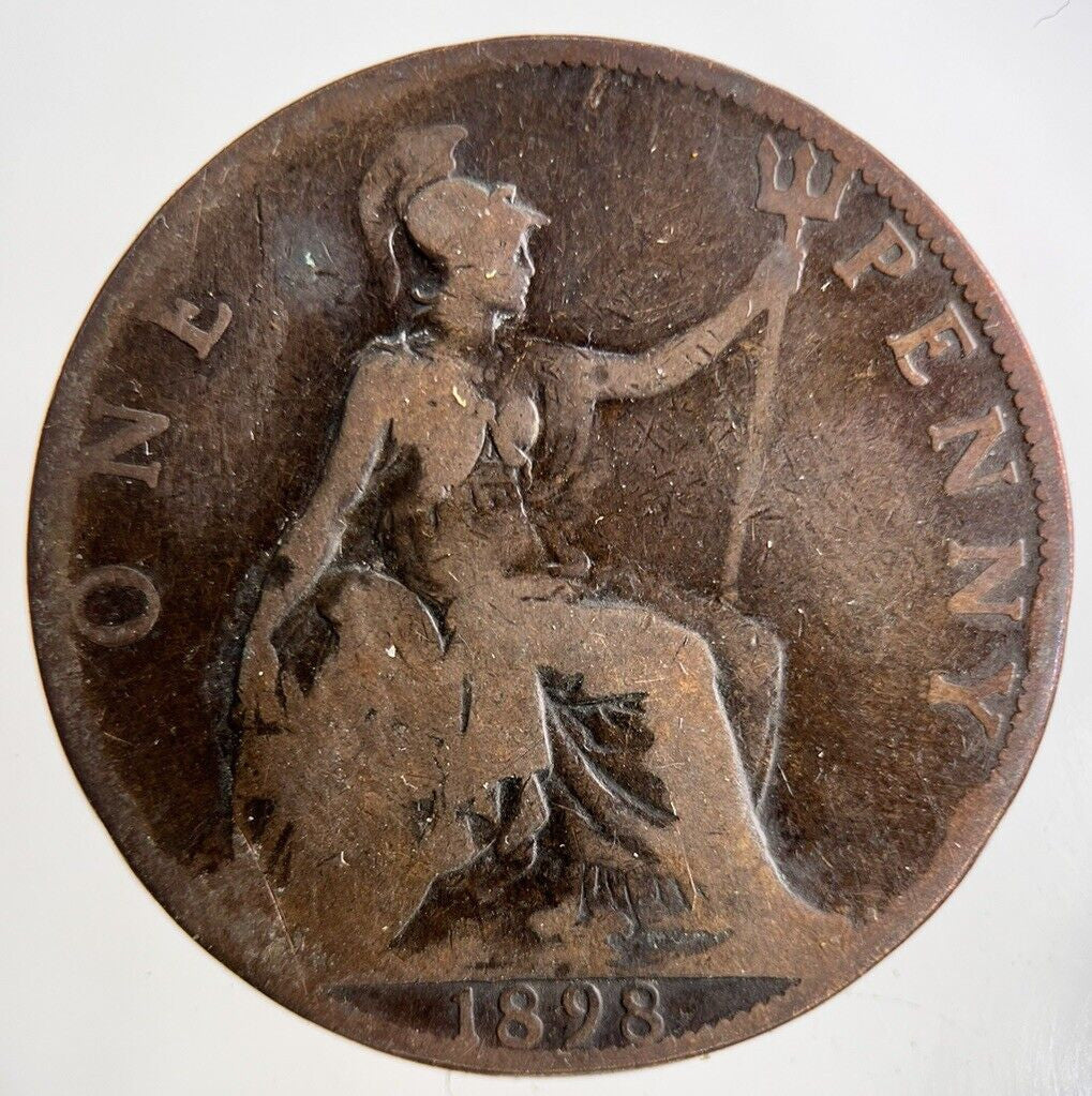 1898 Victoria One Penny Coin | Collectable Grade