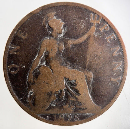 1898 Victoria One Penny Coin | Collectable Grade