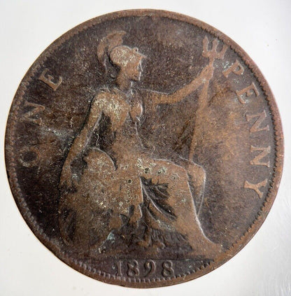 1898 Victoria One Penny Coin | Collectable Grade