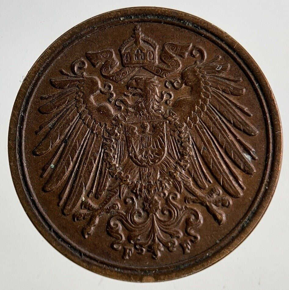 1898 Germany 1 Pfennig Coin | Very High Grade