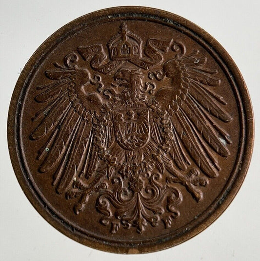 1898 Germany 1 Pfennig Coin | Very High Grade