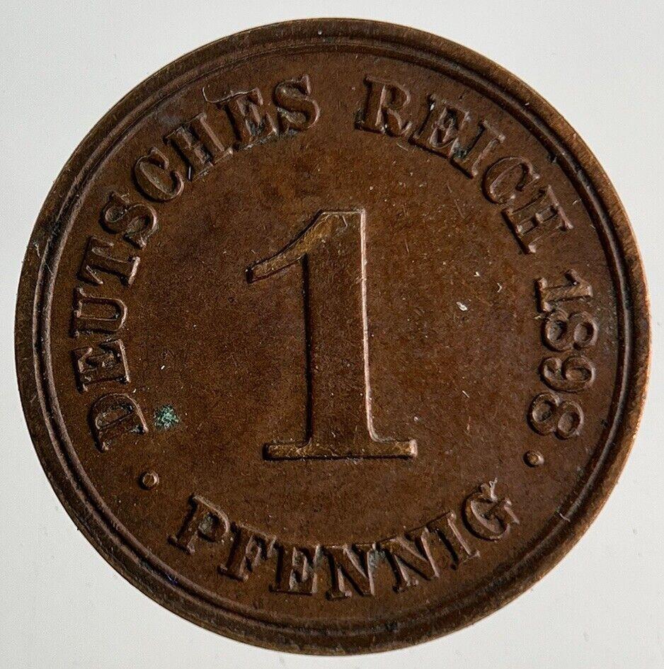 1898 Germany 1 Pfennig Coin | Very High Grade
