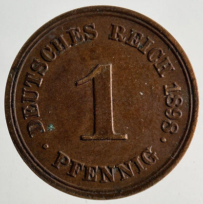 1898 Germany 1 Pfennig Coin | Very High Grade