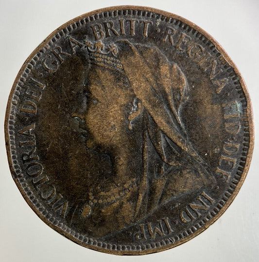 1898 Victoria Half-Penny Coin | Fine Collectable Grade