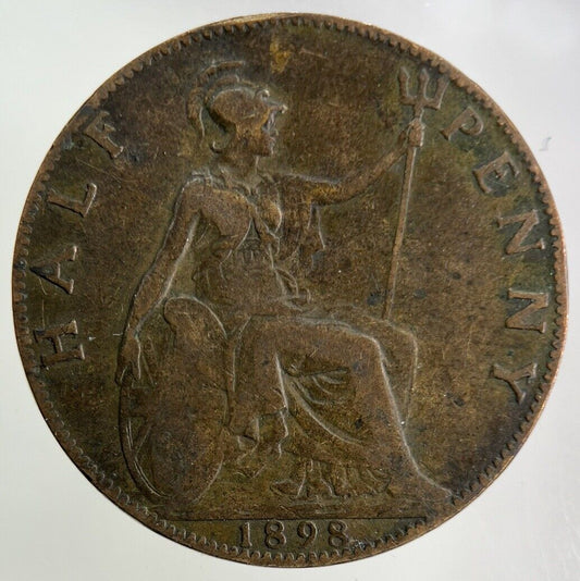 1898 Victoria Half-Penny Coin | Fine Collectable Grade