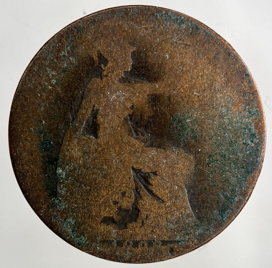 1898 Victoria Half-Penny Coin | Fair Grade