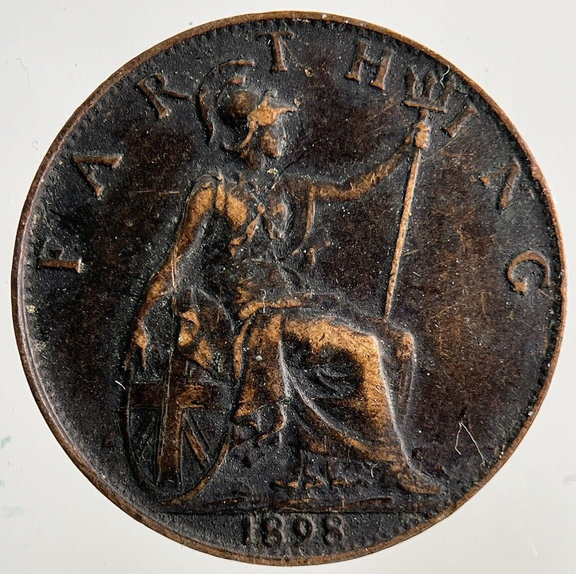 1898 Victoria Farthing Coin | Fine Collectable Grade