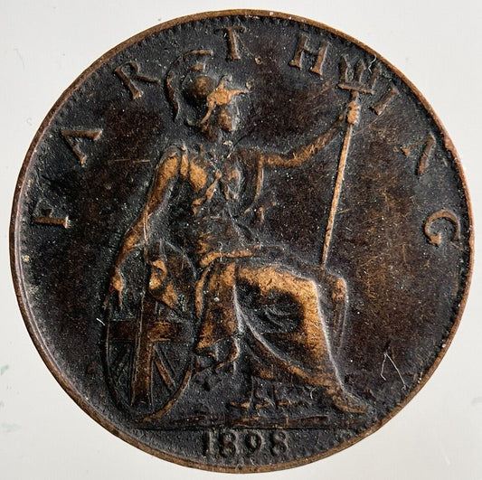 1898 Victoria Farthing Coin | Fine Collectable Grade