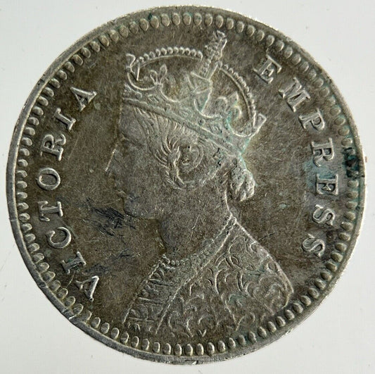 1898 India 2 Annas Silver Coin | Very High Grade