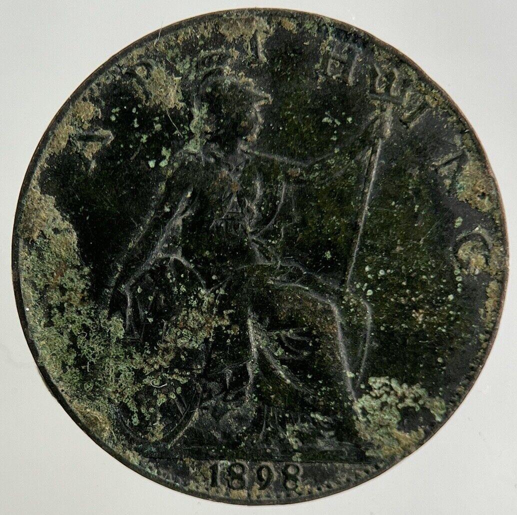 1898 Victoria Farthing Coin | Fine Collectable Grade