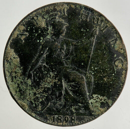 1898 Victoria Farthing Coin | Fine Collectable Grade