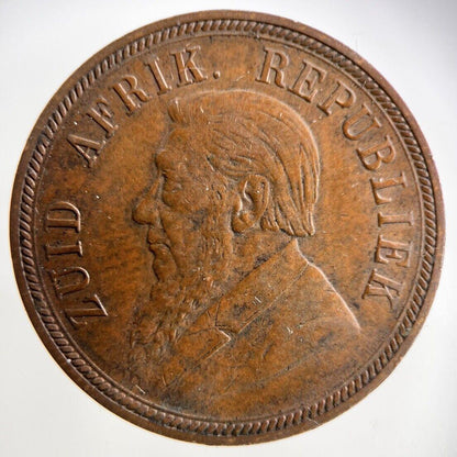 1898 South Africa 1 One Penny Coin | Fine Collectable Grade