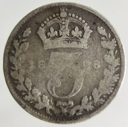 1898 Victoria Threepence Silver Coin | Collectable Grade