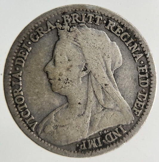 1898 Victoria Threepence Silver Coin | Collectable Grade