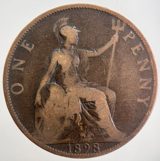 1898 Victoria Penny Coin | Fair Grade | a8022