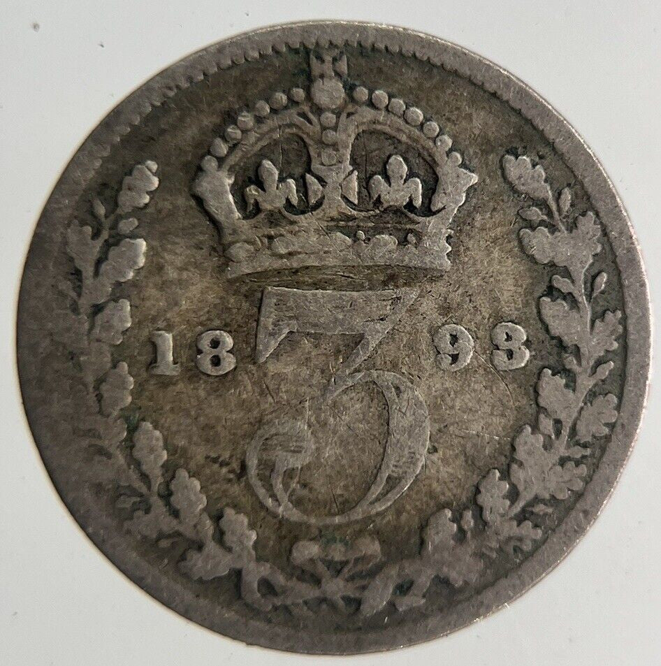1898 Victoria Threepence Silver Coin | Collectable Grade