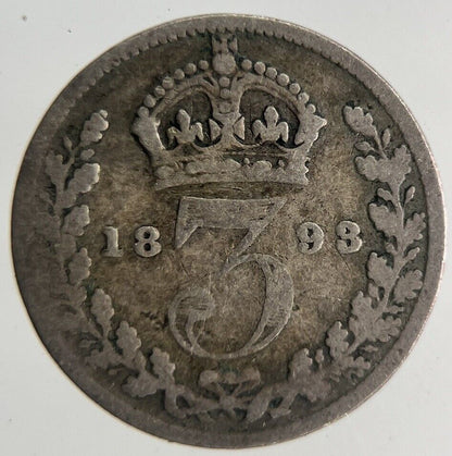 1898 Victoria Threepence Silver Coin | Collectable Grade