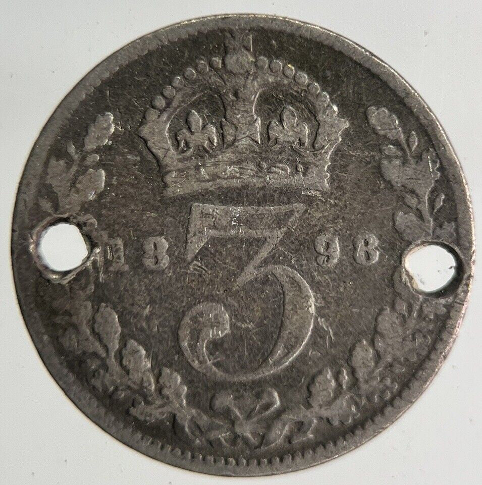 1898 Victoria Threepence Silver Coin | Collectable Grade