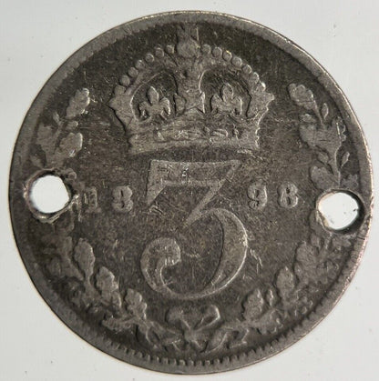 1898 Victoria Threepence Silver Coin | Collectable Grade