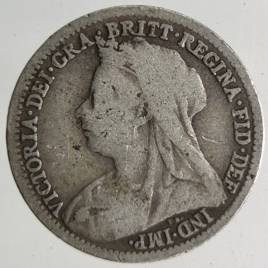 1898 Victoria Threepence Silver Coin | Collectable Grade