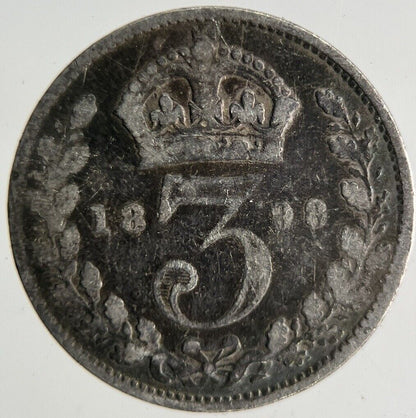 1898 Victoria Threepence Silver Coin | Collectable Grade