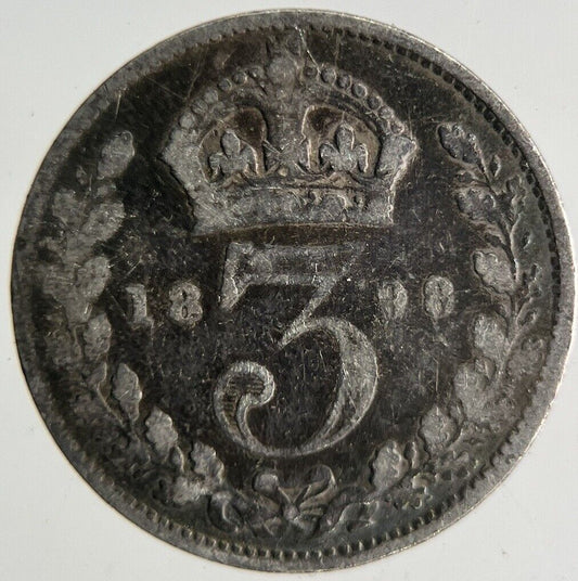 1898 Victoria Threepence Silver Coin | Collectable Grade