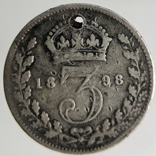 1898 Victoria Threepence Silver Coin | Collectable Grade