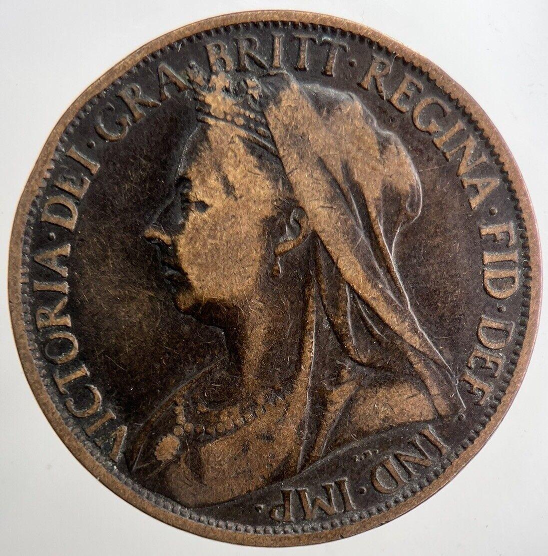 1898 Victoria One Penny Coin | Collectable Grade | a5658