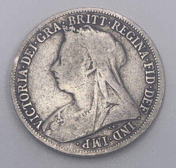 1898 Victoria One Shilling | British Silver Coin | Collectable Grade | a026