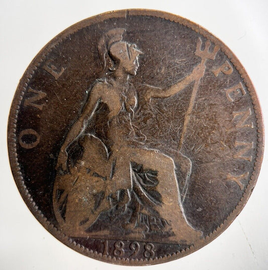 1898 Victoria One Penny Coin | Collectable Grade