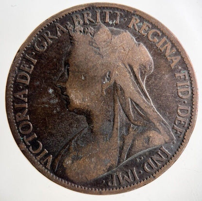 1898 Victoria One Penny Coin | Collectable Grade