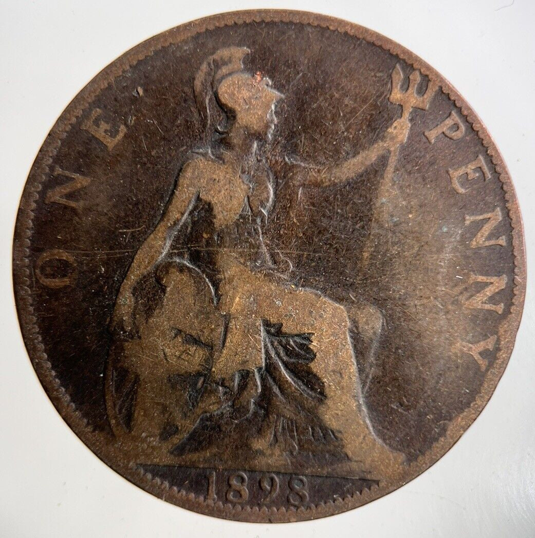 1898 Victoria One Penny Coin | Collectable Grade