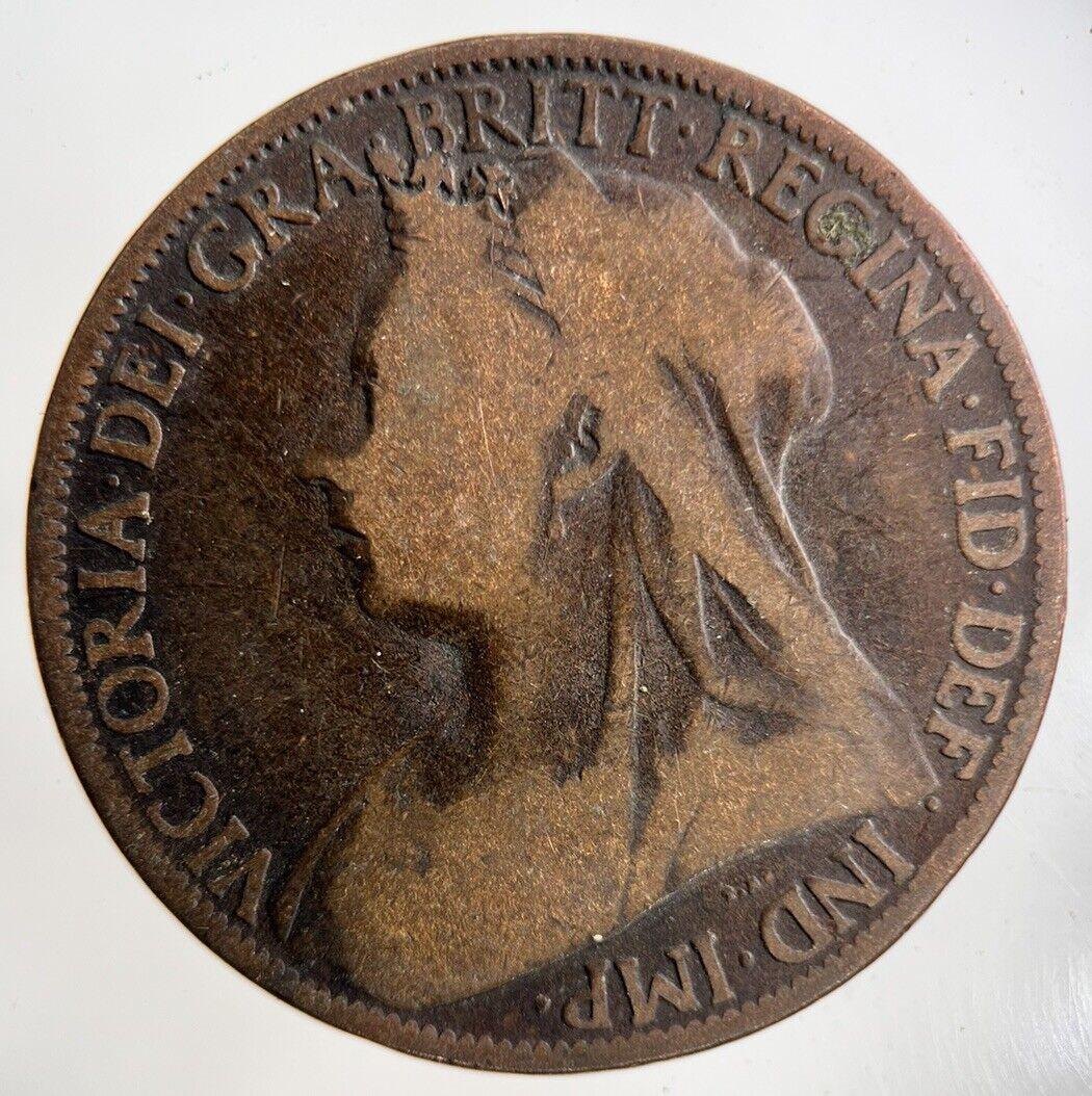 1898 Victoria One Penny Coin | Collectable Grade