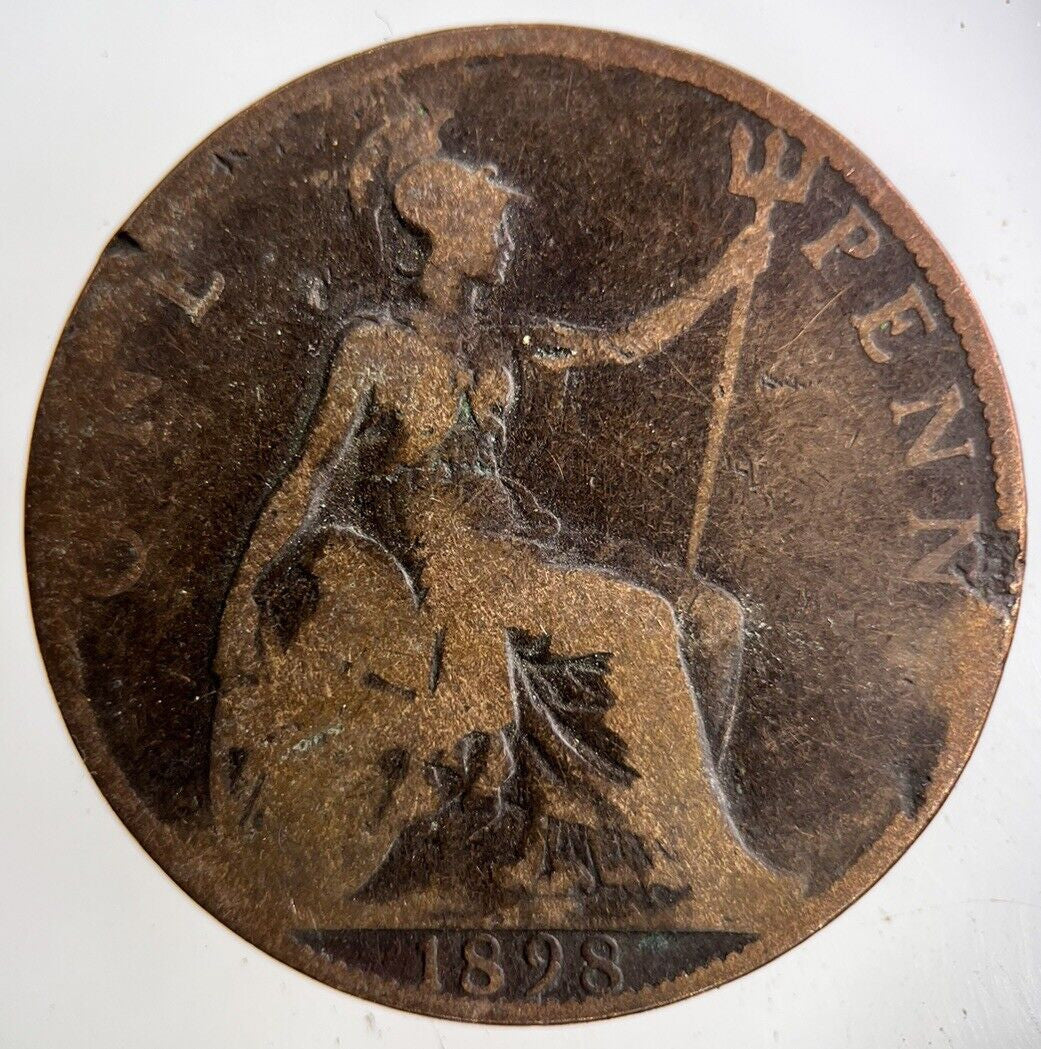 1898 Victoria One Penny Coin | Collectable Grade