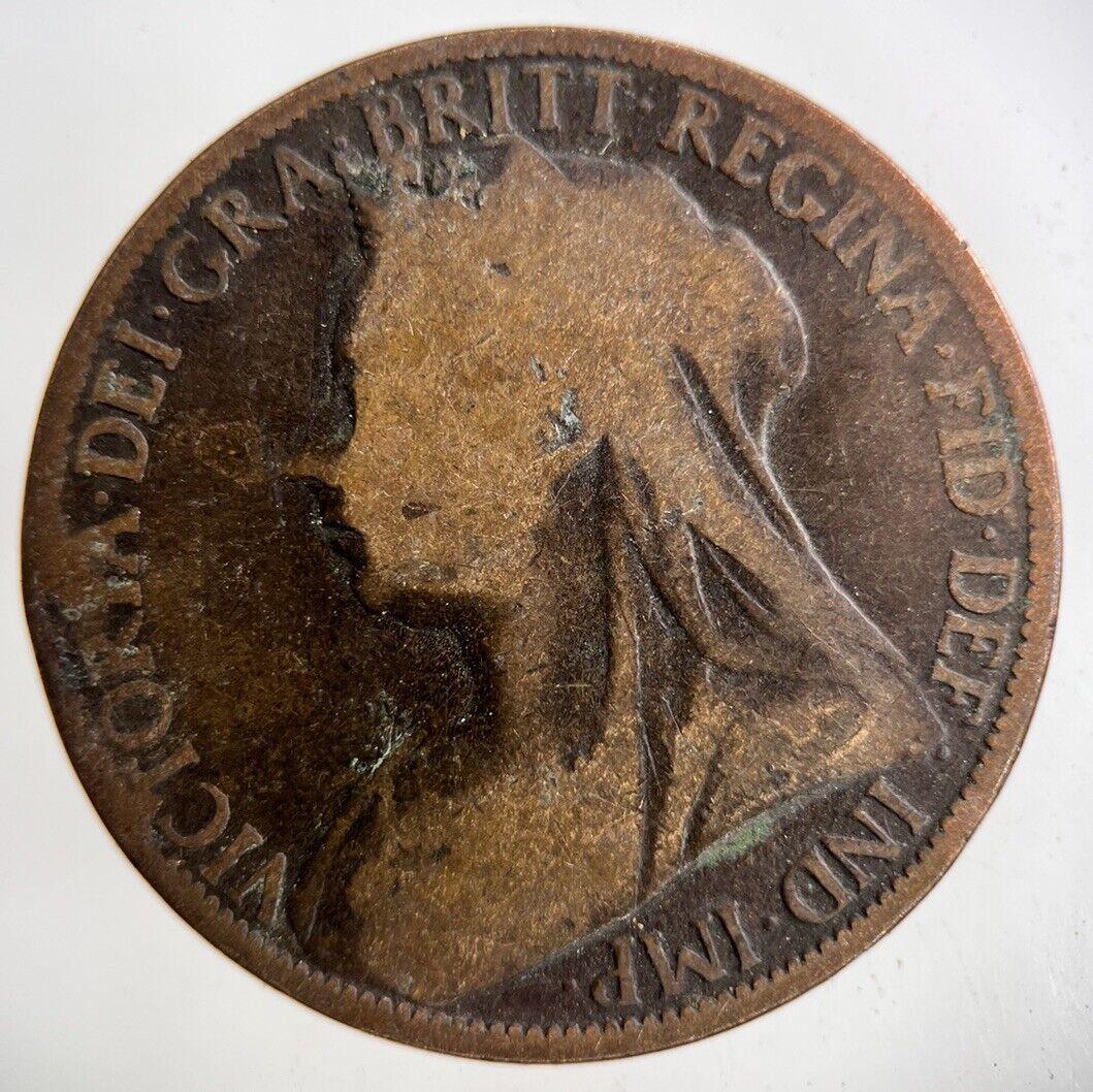 1898 Victoria One Penny Coin | Collectable Grade