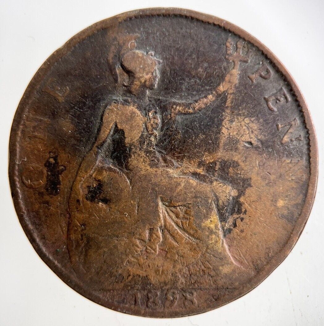 1898 Victoria One Penny Coin | Collectable Grade