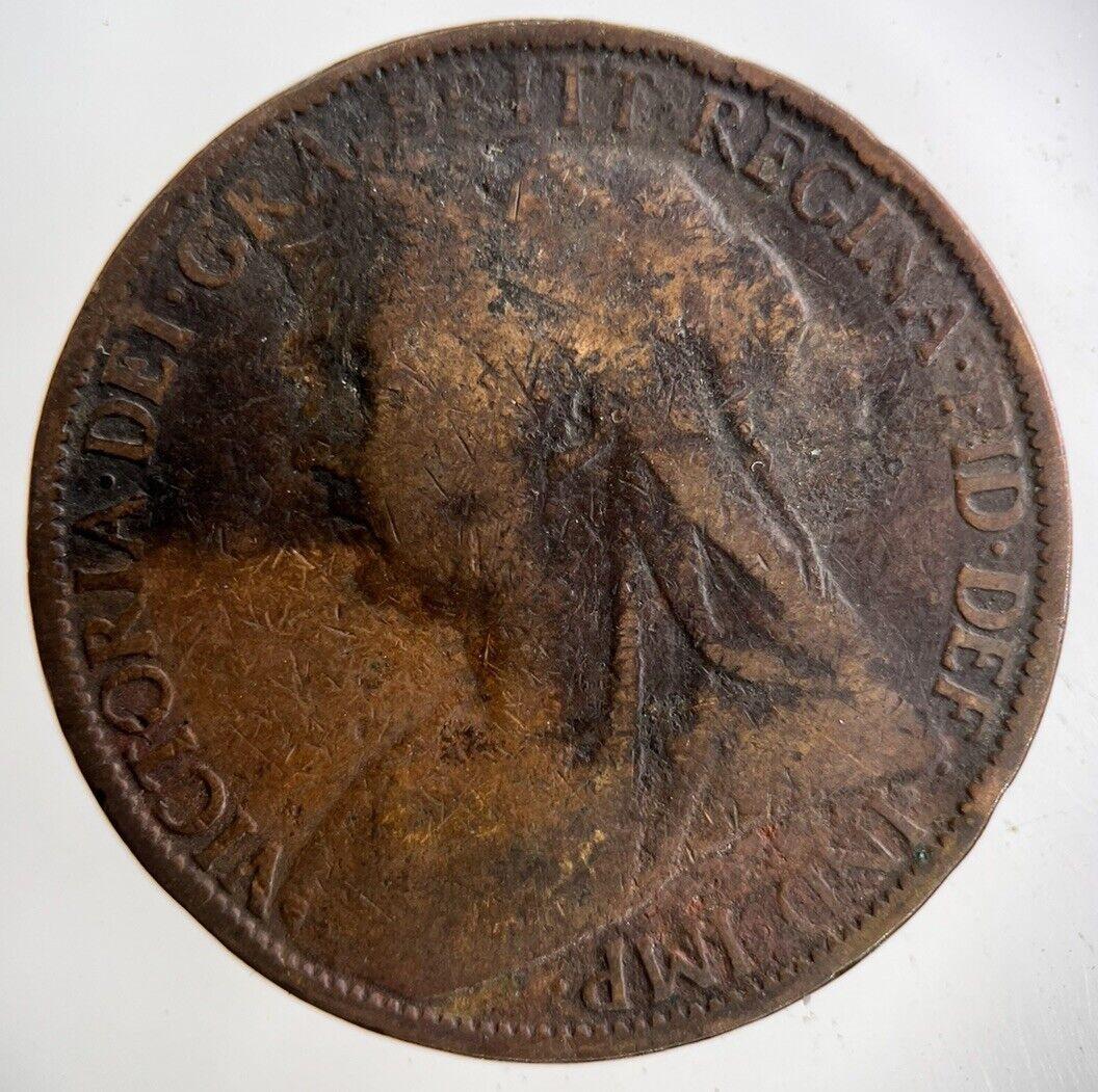 1898 Victoria One Penny Coin | Collectable Grade