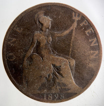 1898 Victoria One Penny Coin | Collectable Grade
