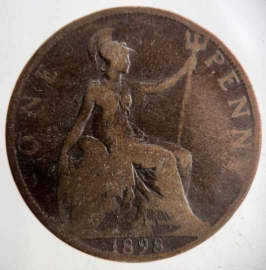 1898 Victoria One Penny Coin | Collectable Grade