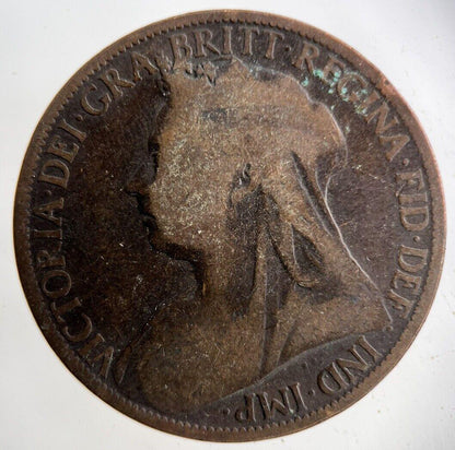 1898 Victoria One Penny Coin | Collectable Grade