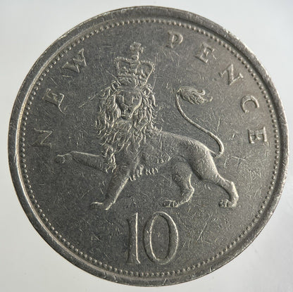 1976 Elizabeth II 2nd 10p Ten-Pence Coin | Fine Collectable Grade
